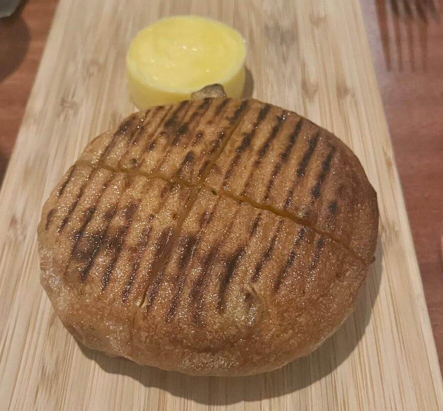 Grilled potato bread